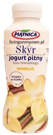 Piątnica, Skyr wanilia jogurt pitny typu islandzkiego, copyright Olga Kublik