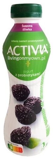 Danone, Activia Suszona śliwka jogurt pitny z probiotykami, copyright Olga Kublik