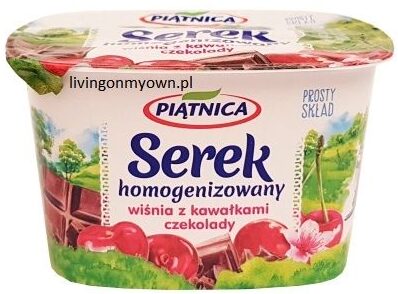 Piątnica, Serek homogenizowany wiśnia czekolada, copyright Olga Kublik