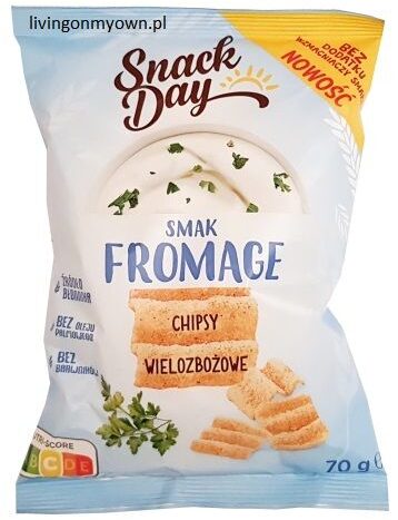 Snack Day, Chipsy wielozbożowe fromage Lidl, copyright Olga Kublik
