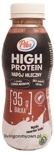Molkerei Gropper, Pilos High Protein Napój proteinowy czekoladowy Lidl, copyright Olga Kublik