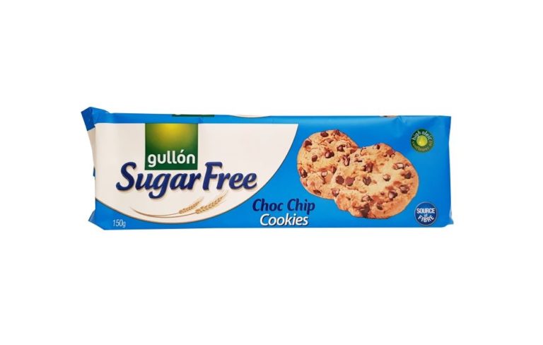 Gullon, Sugar Free Choc Chip Cookies ciastka amerykańskie bez cukru z czekoladą, copyright Olga Kublik