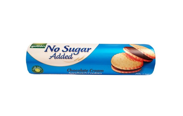 Gullon, No Sugar Added Chocolate Cream Sandwich Cookies, markizy ciastka z kremem czekoladowym bez dodatku cukru, copyright Olga Kublik