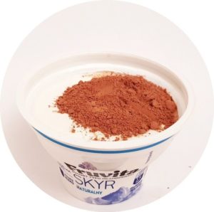 Skyr z kakao surowym niealkalizowanym wersja kakaowa, copyright Olga Kublik