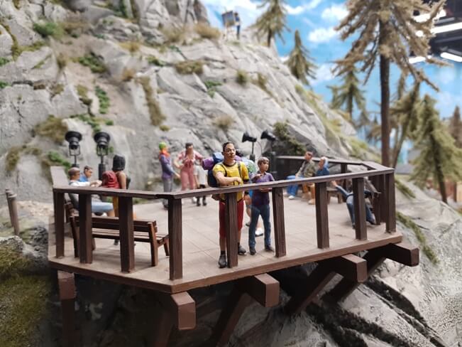 Makieta kolejowa Kolejkowo Wrocław Sky Tower